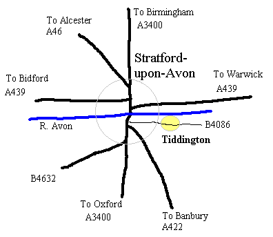 Location map of Stratford